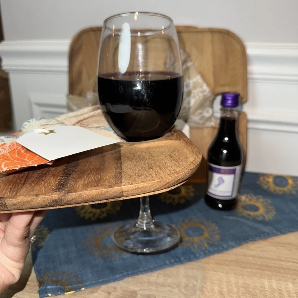 VTG Bundle 4 Individual‎ Charcuterie Boards Wine Bows Acacia Wood bachelorette